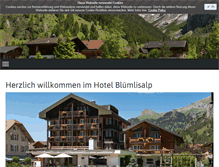 Tablet Screenshot of hotel-bluemlisalp.ch